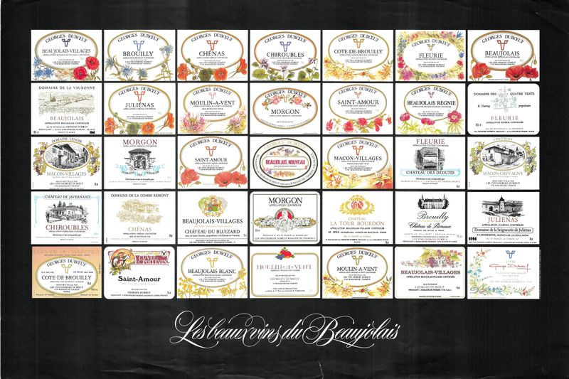 1987 Les Beaux Vins du Beaujolais promo