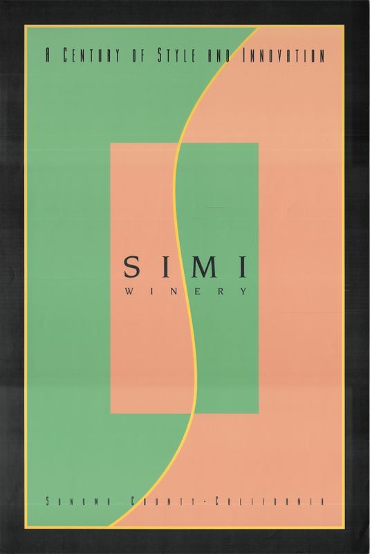 1987 Simi Winery Wine Poster
