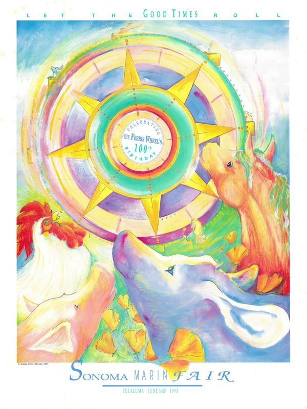 1993 Sonoma -Marin County Fair Poster
