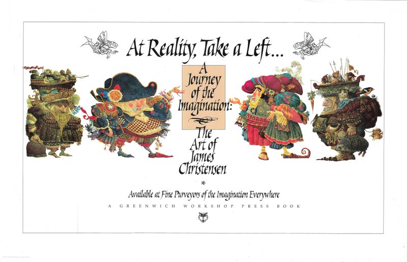 1994 The Art of James Christensen Bookart Poster