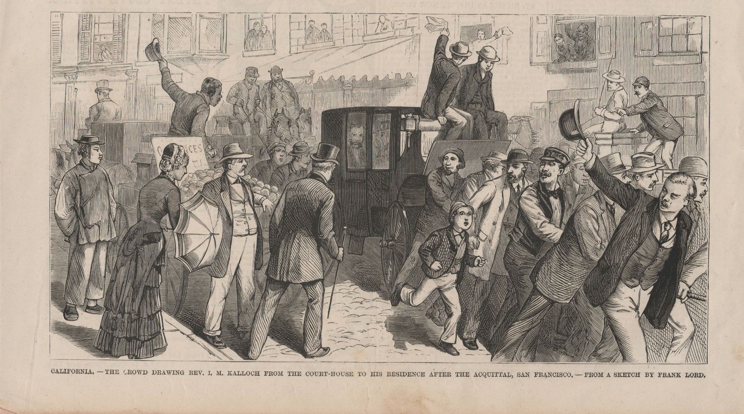 1880 The Acquittal of Isaac M Kalloch in San Francisco