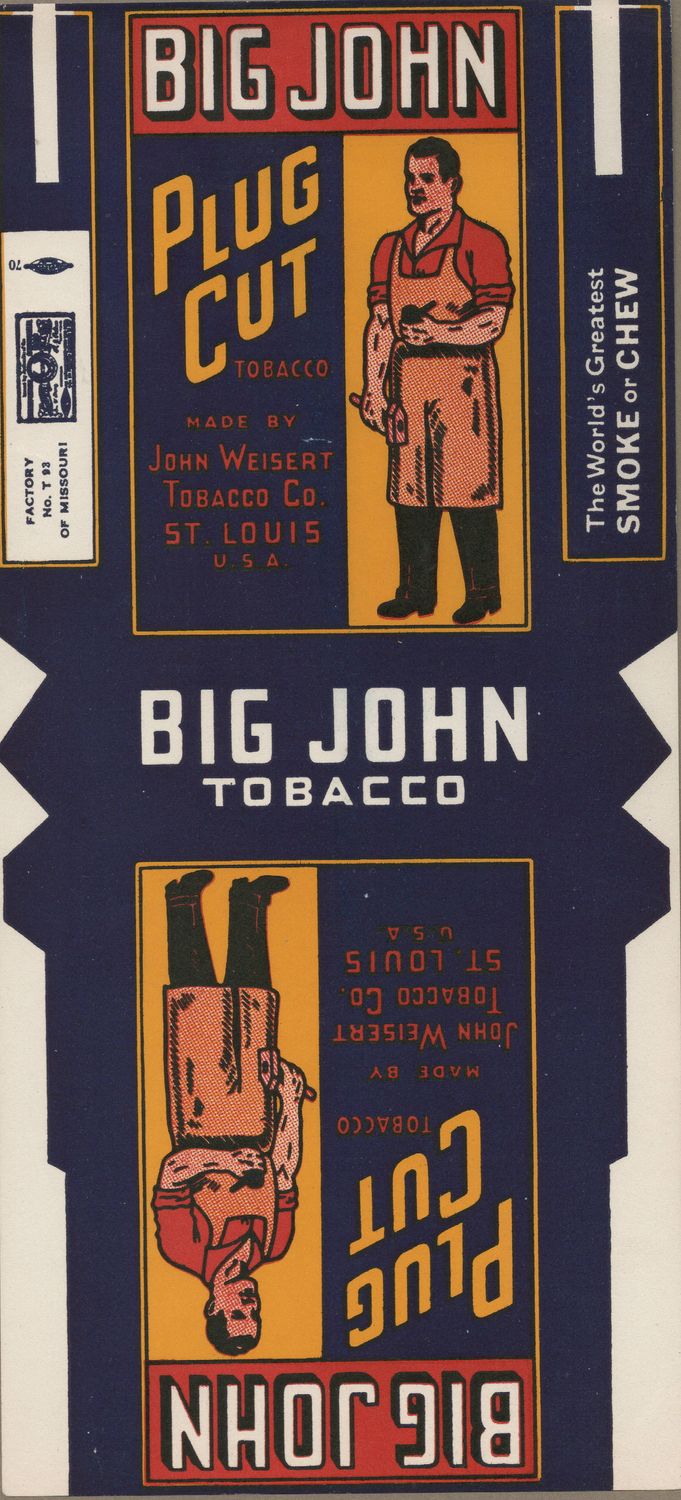 1950 Big John Tobacco Label - NOS