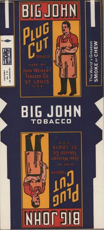 1950 Big John Tobacco Label - NOS