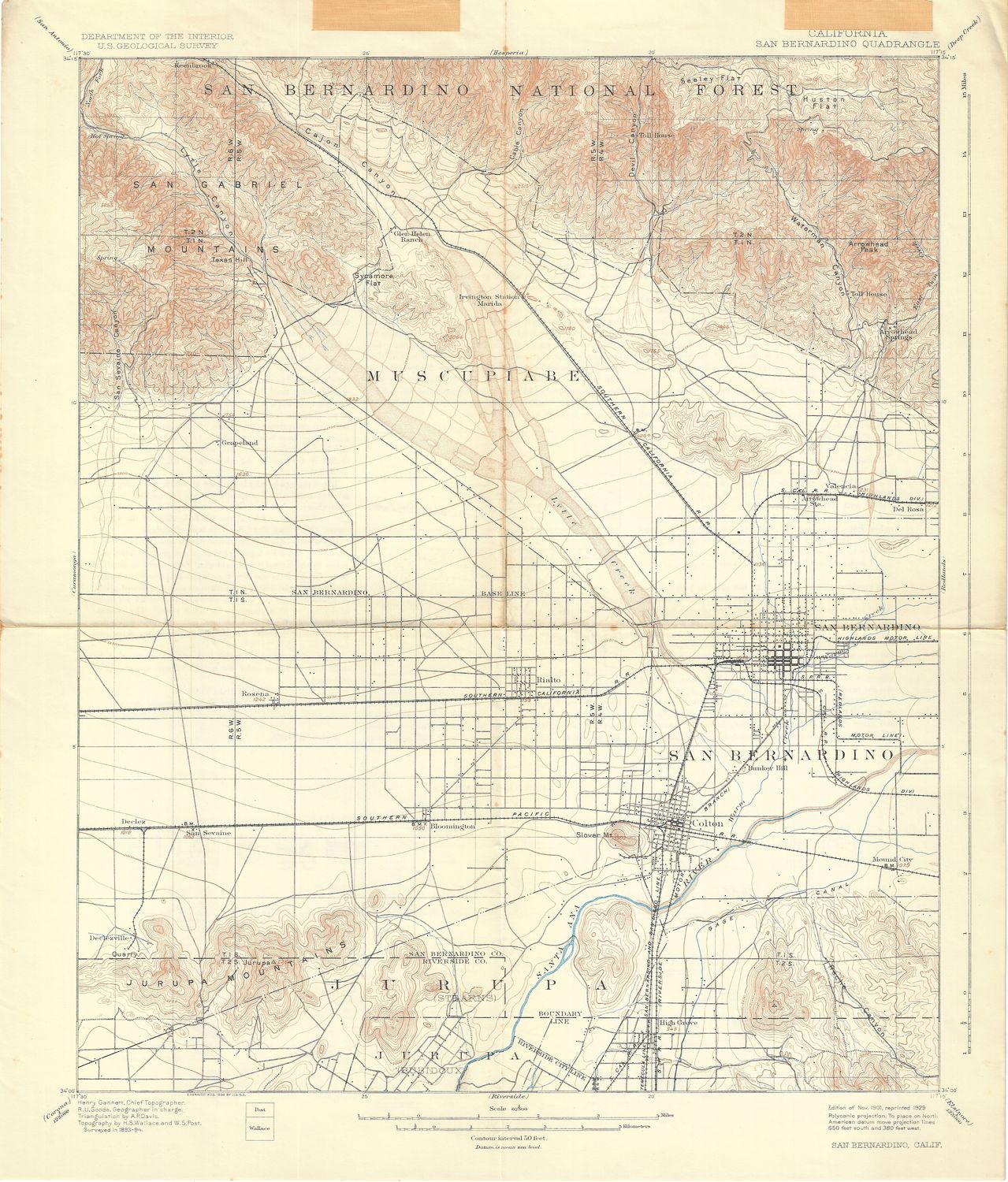 1901 San Bernadino Ca Quad Sheet
