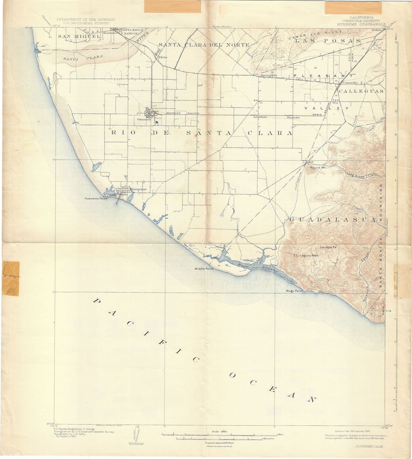 1904 Hueneme Point Quad sheet