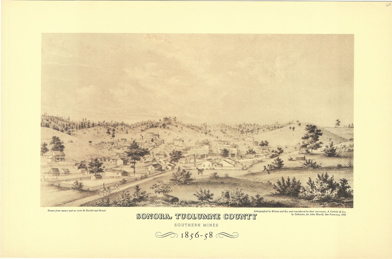 1935 (1856-58) Sonora, Tuolumne Co. Southern Mines (reprint)