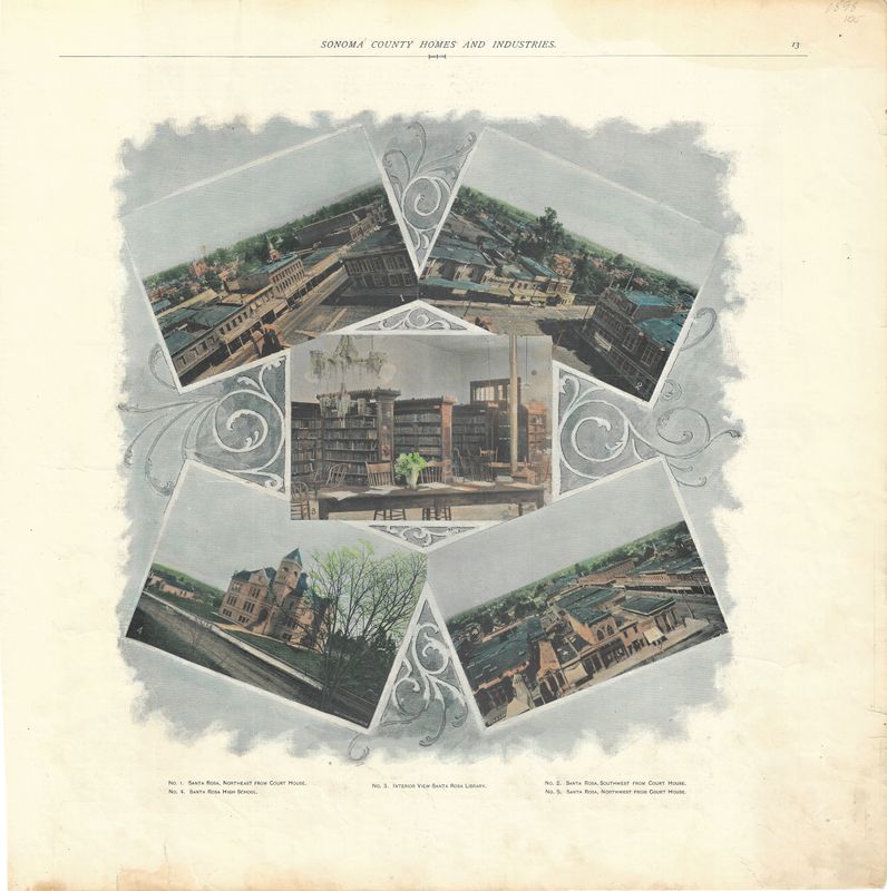 1898 Sonoma County Homes &amp; Industries Union Photos w/ hand color
