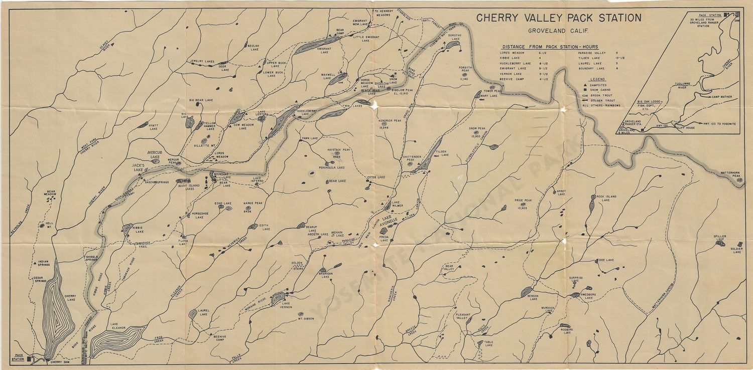 1945 Cherry Valley Pack Station in Groveland, CA - Yosemite