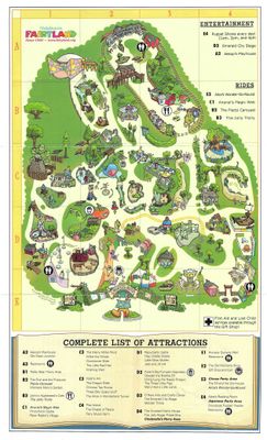 2012 Map of Children&#39;s Fairyland in Oakland , ca
