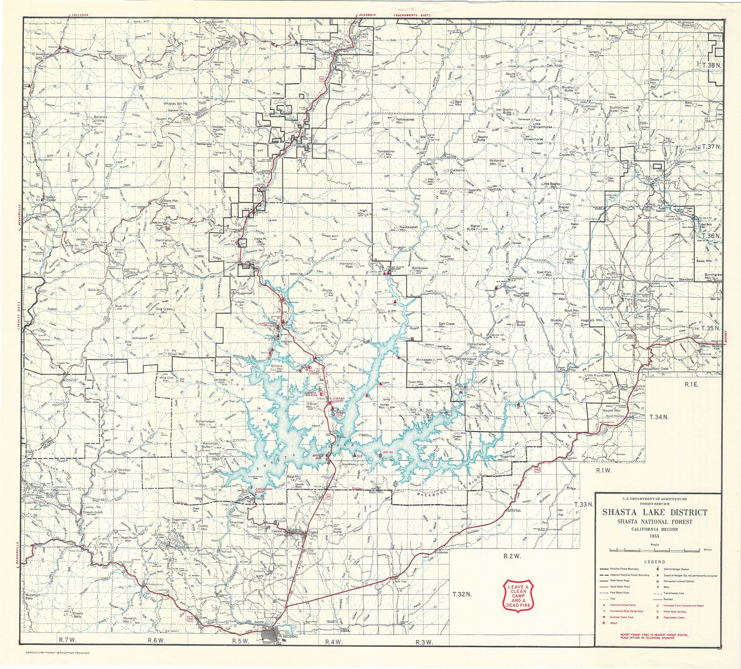 1955 Shasta Lake District