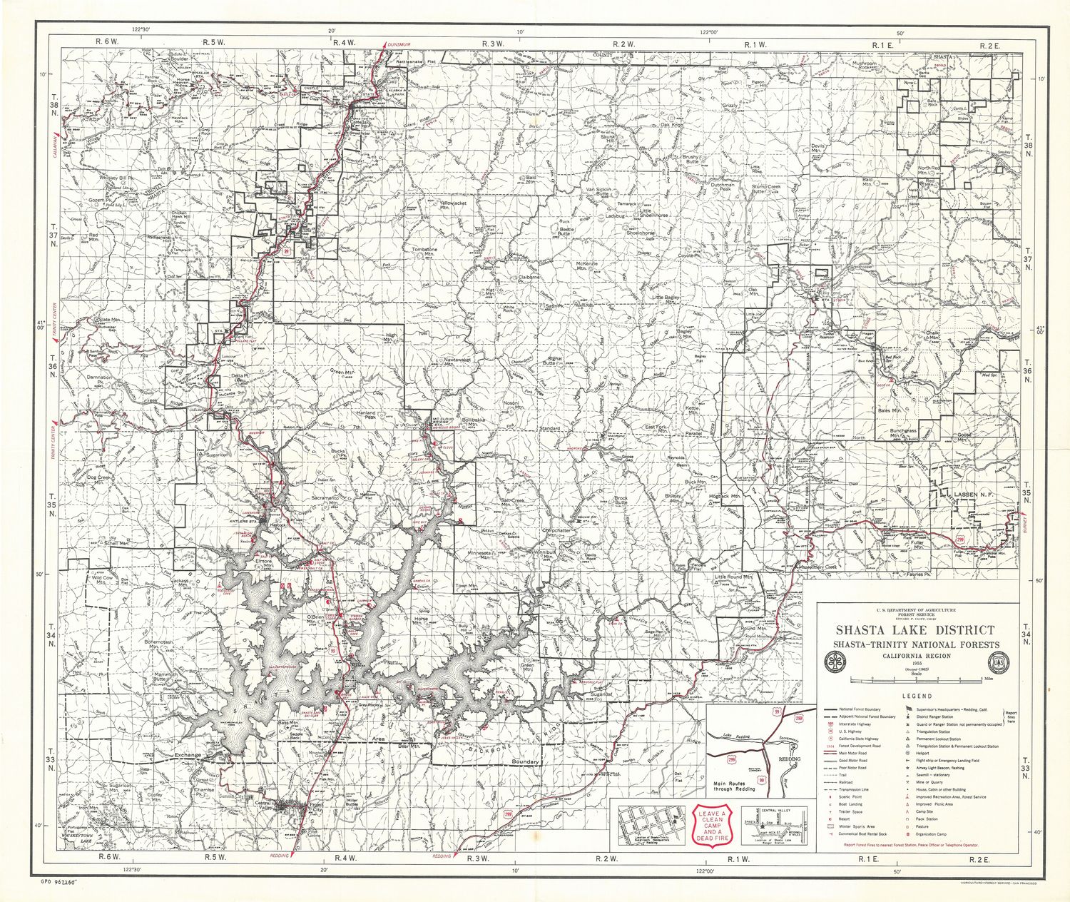 1963 (1955) Shasta Lake District