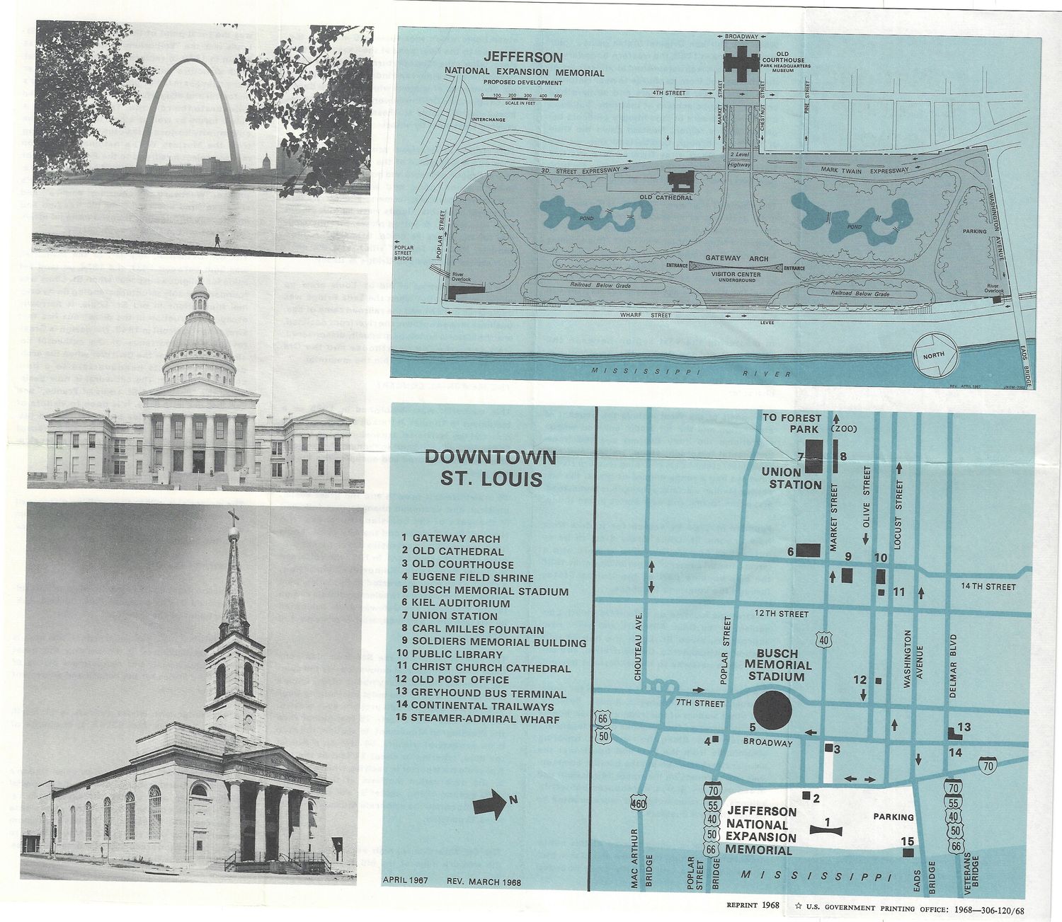 1967 St Louis Arch - Jefferson National Memorial