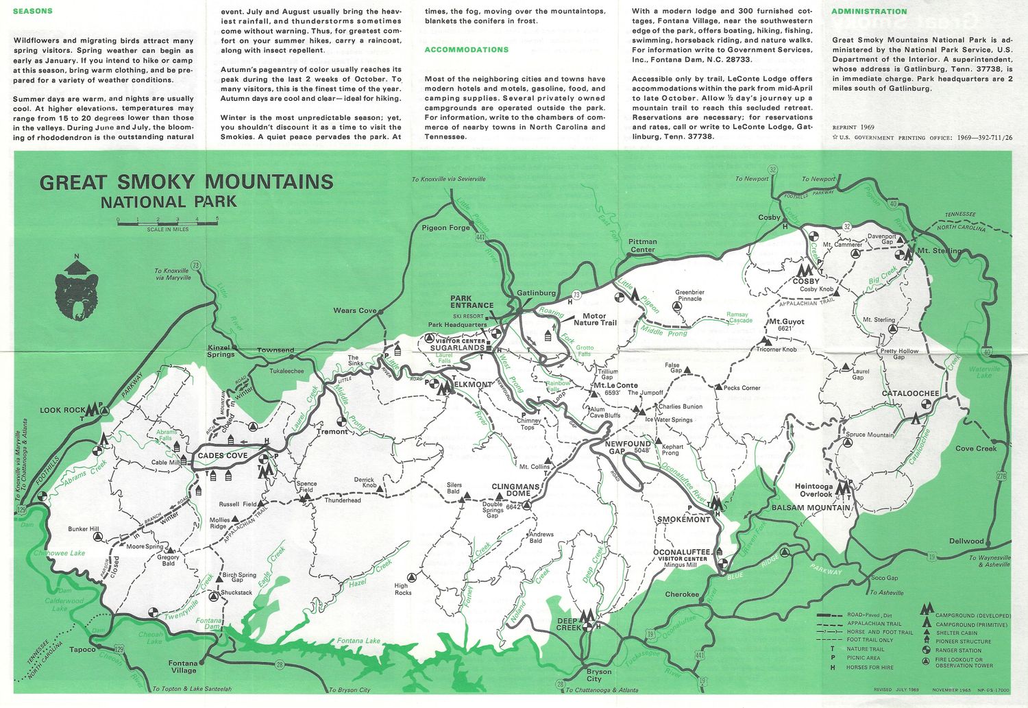 1969 Great Smoky Mountains National Park