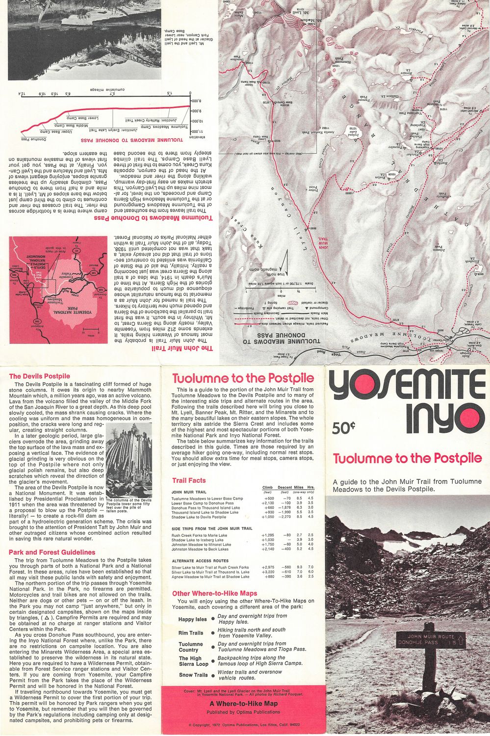 1971 Yosemite in Inyo &amp; Tuolumne Counties / 2 sheets
