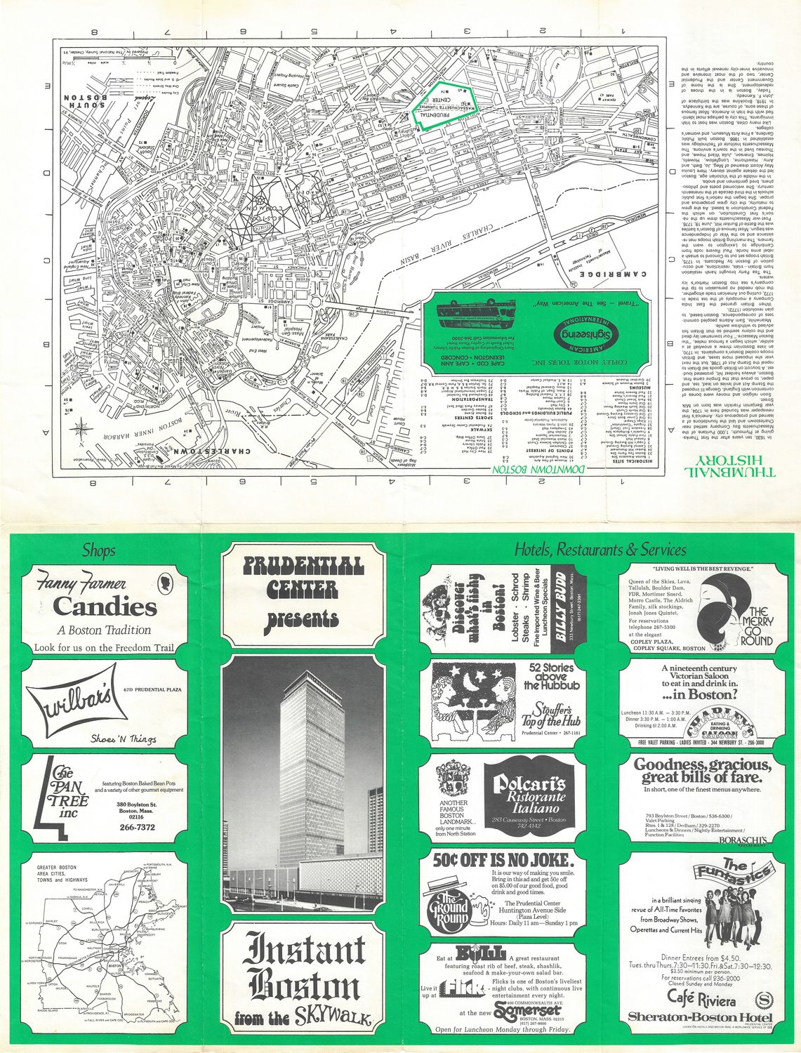 1967 Skywalk View from the Prudential Center, Boston Mass.