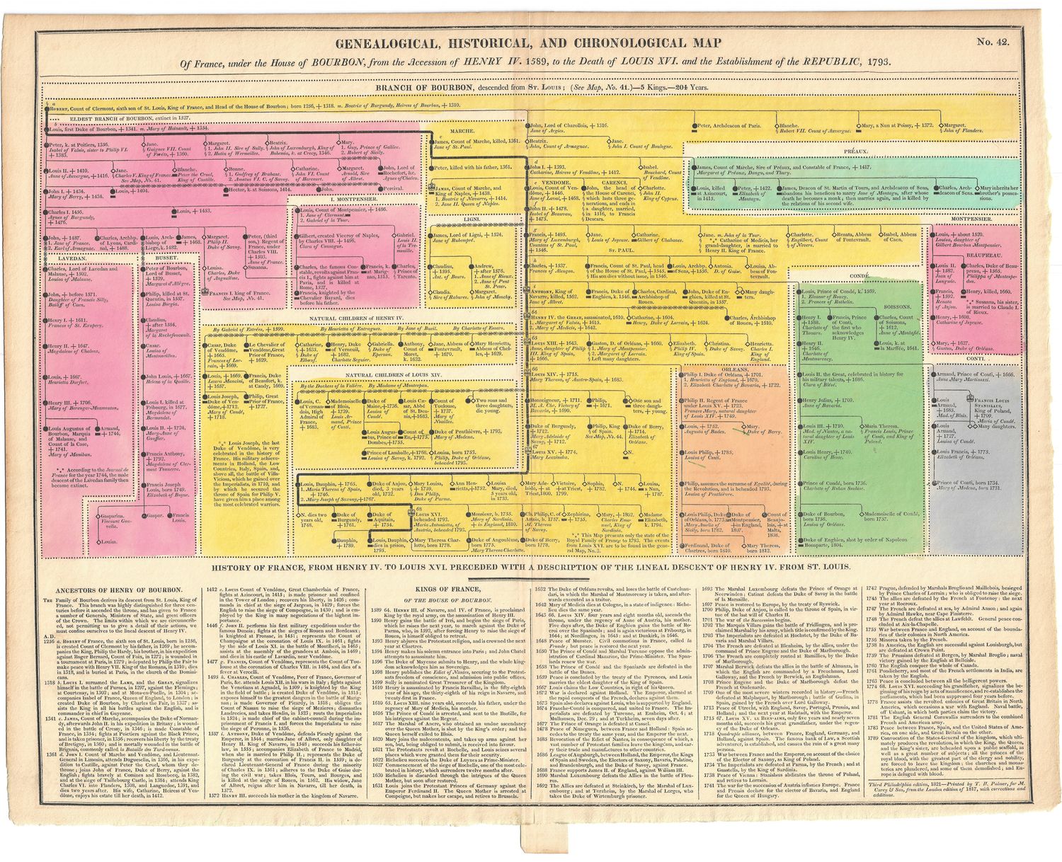 1821 Geographical &amp; Historical Maps of France from the  Lavoisne's Atlas by J. Aspin ( each)