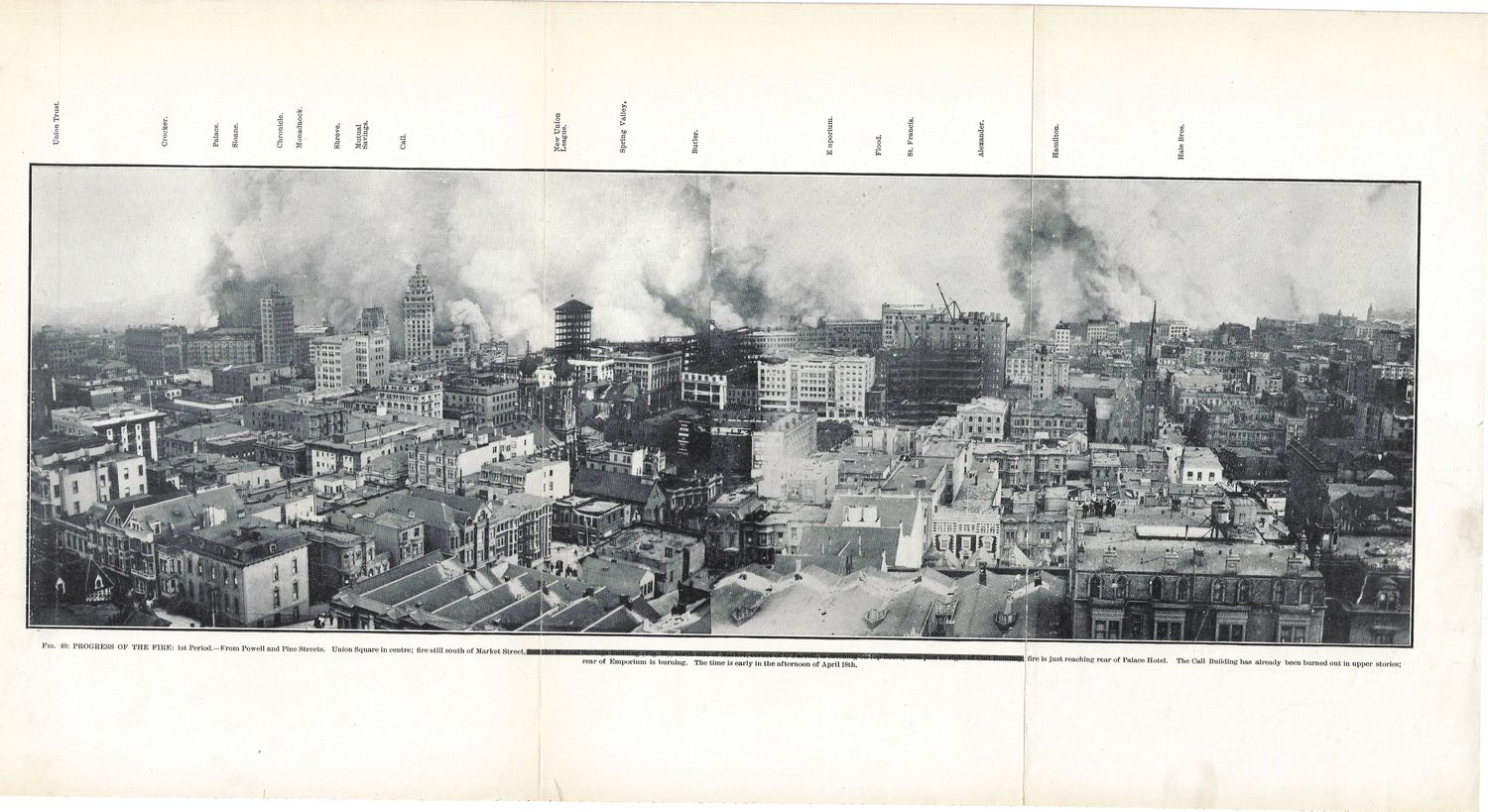 1906 SVWW View of San Francisco during the Fire