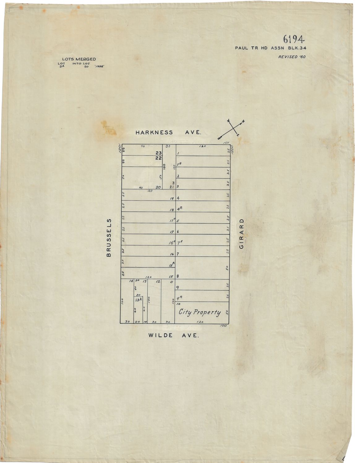 1950 San Francisco Tax Block # 6194 - Wilde / Harkness &amp; Brussels / Gerard