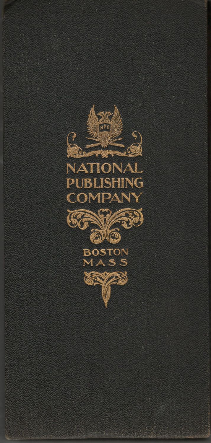 1902 Folding Map of Vermont by the National Publishing Company