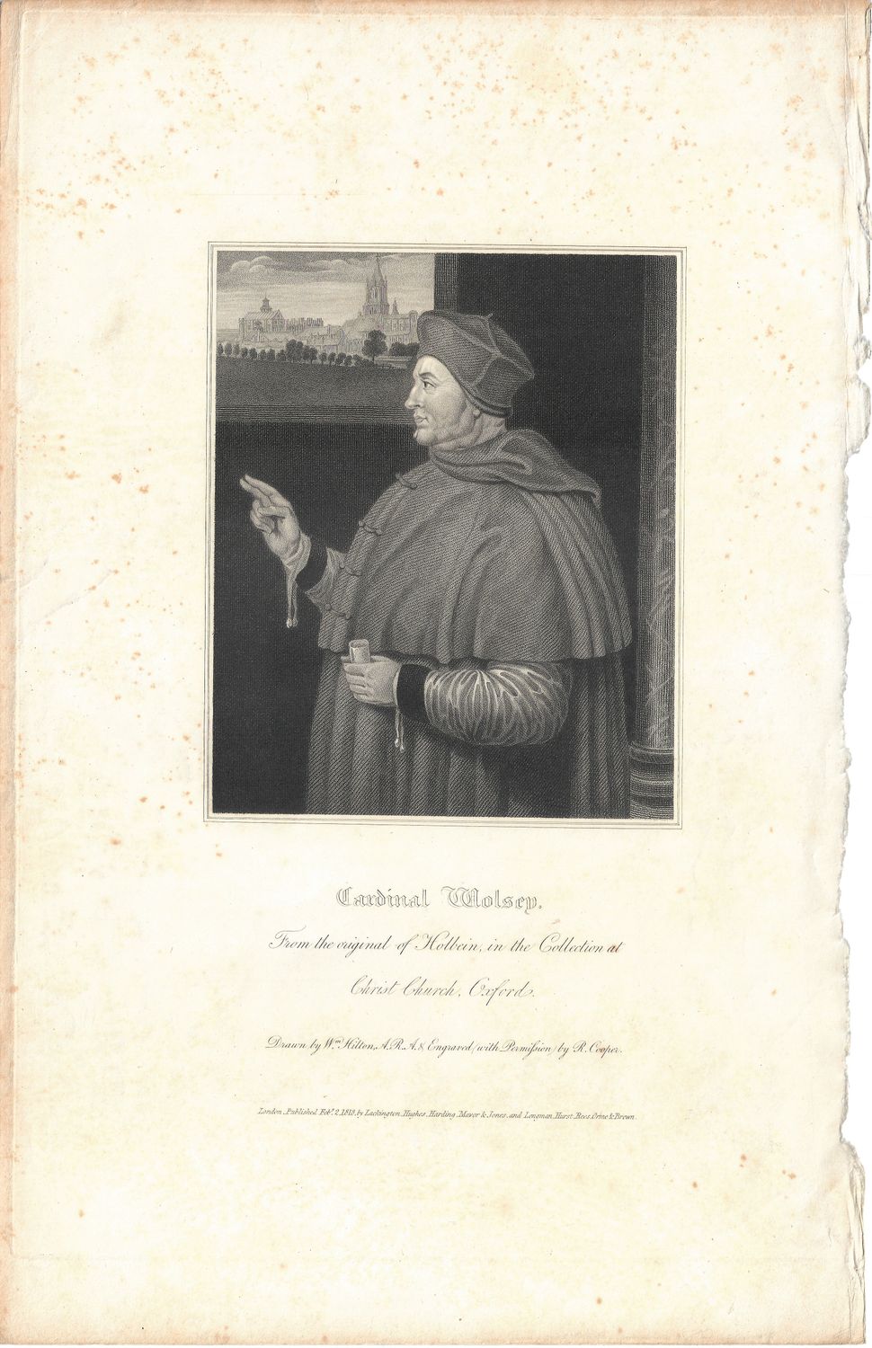 1815-1820 9 Copper Engraved Images of Famous Englishmen by Lackington, Allen &amp; Co.