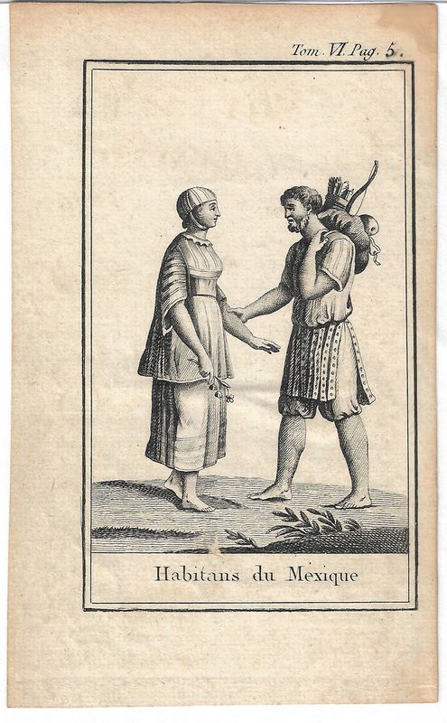 1809 View of Inhabitants of Mexico