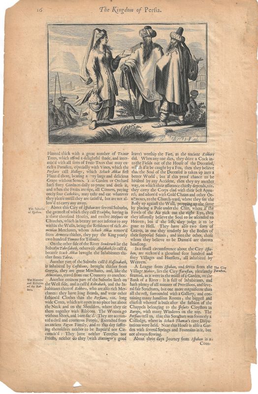 1700 The Kingdom of Persia - Images and Text in English