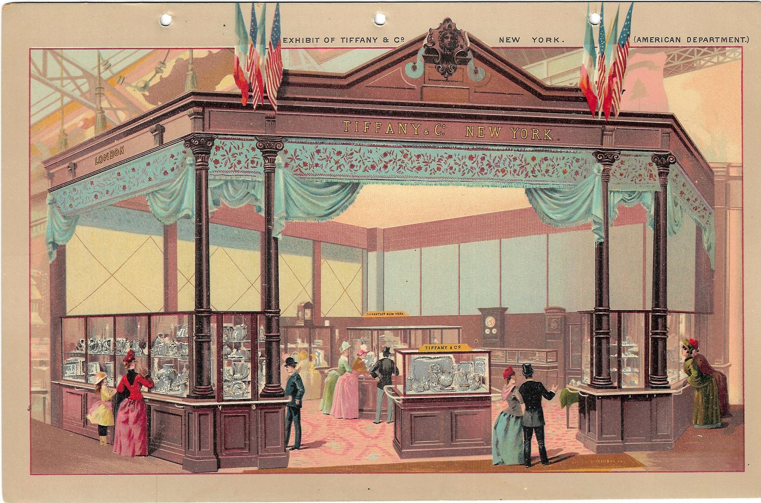 1889 Chromolithographic Views of the Paris Exhibition (group)