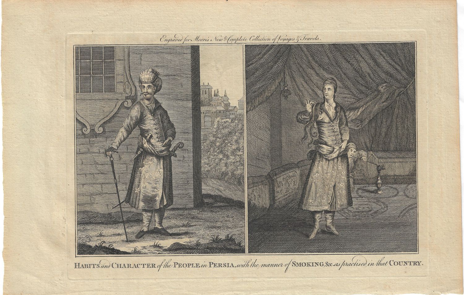 1778 View of the Habits and Character of the People in Perisa by Moore&#39;s