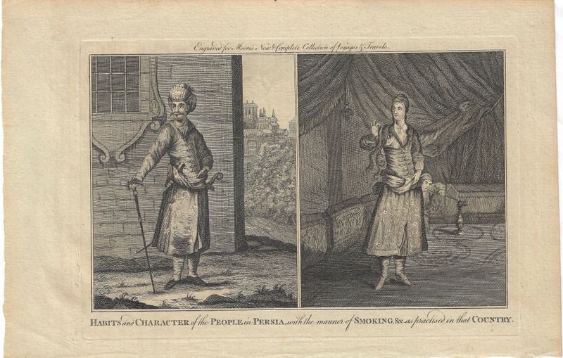 1778 View of the Habits and Character of the People in Perisa by Moore's