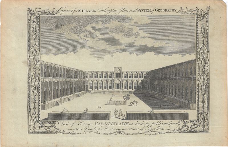 1782 View of a Persian Caravansary - Millar's