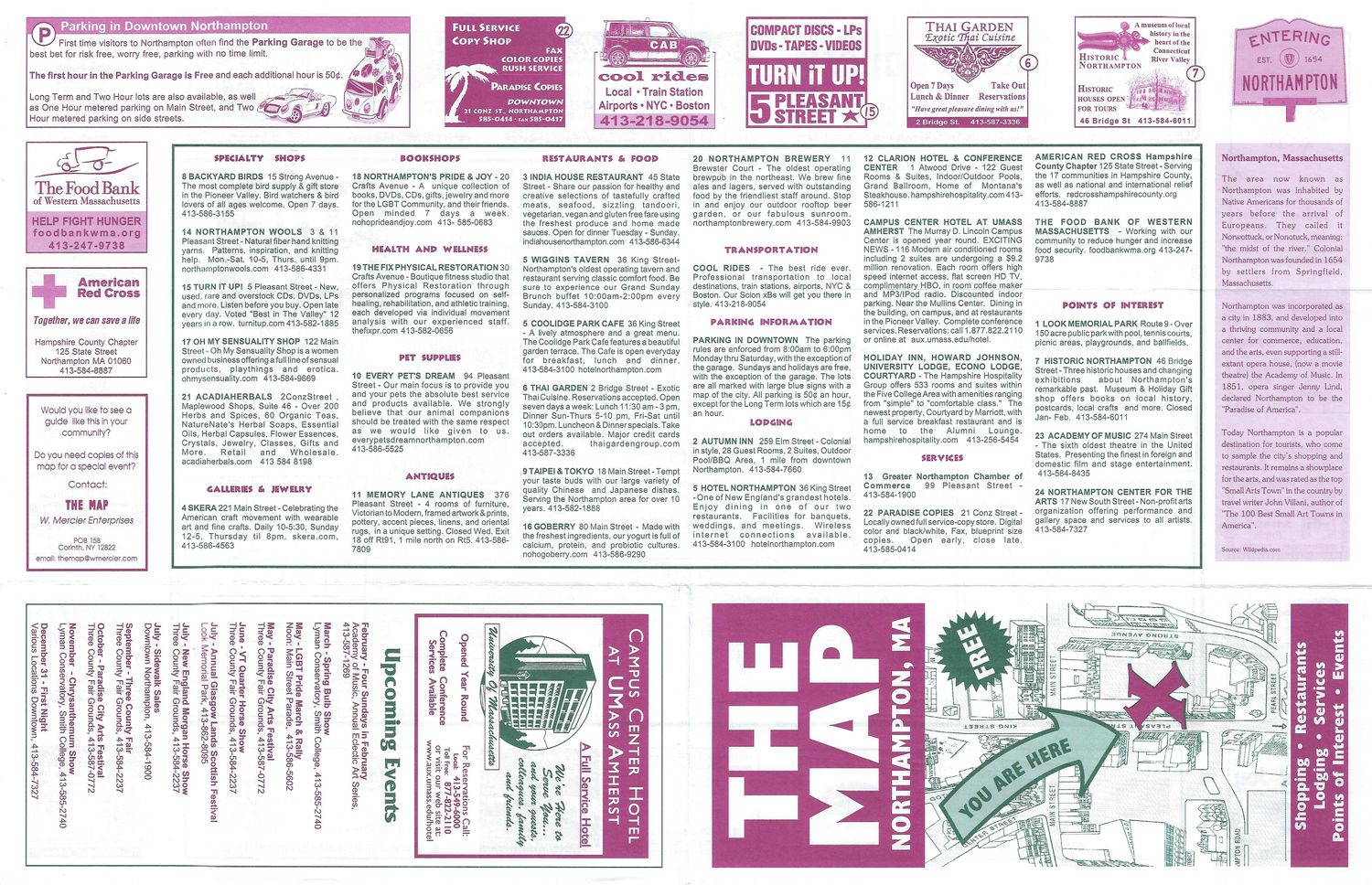 2010 Map of Northhampton, Mass