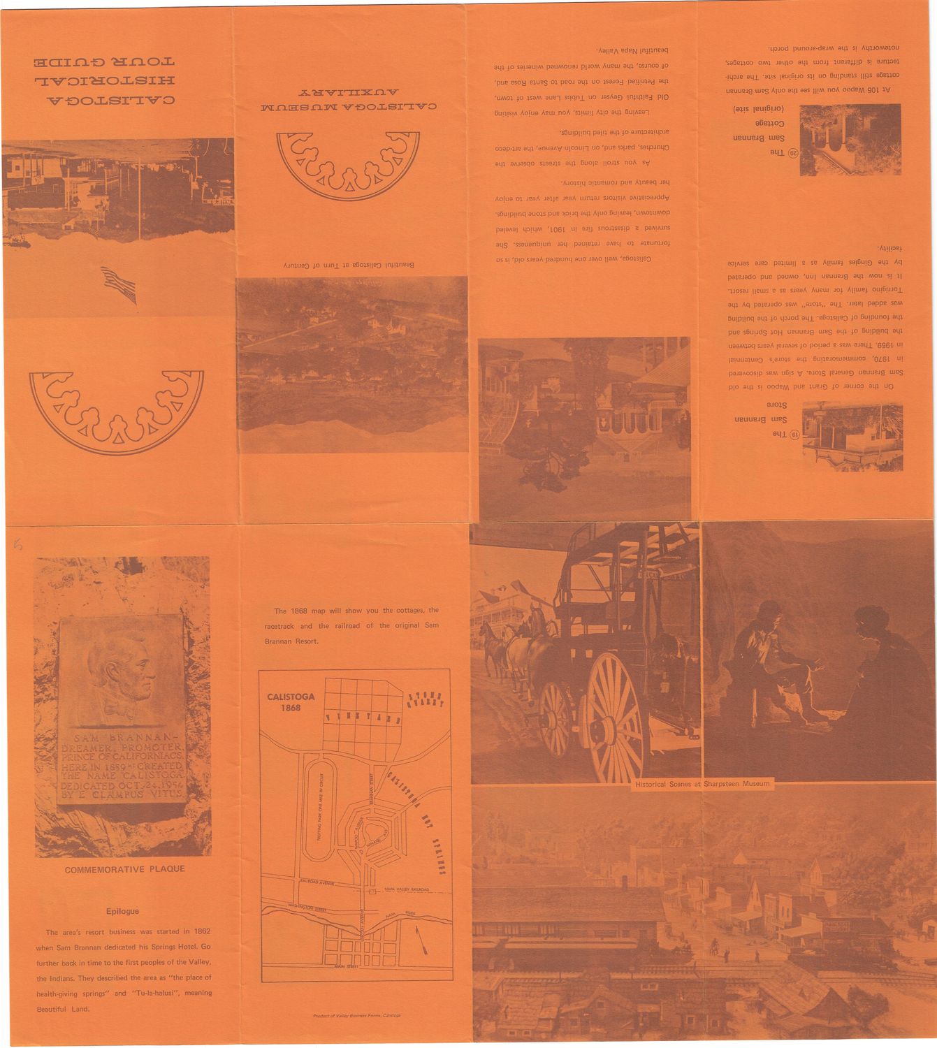 1978 Map for the Calistoga Historical Tour