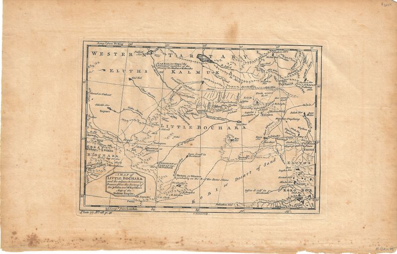 1720 Map of Little Buchara from the Jesuits