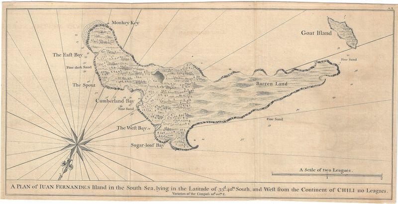 1748 Anson Juan Fernandez Island Chile