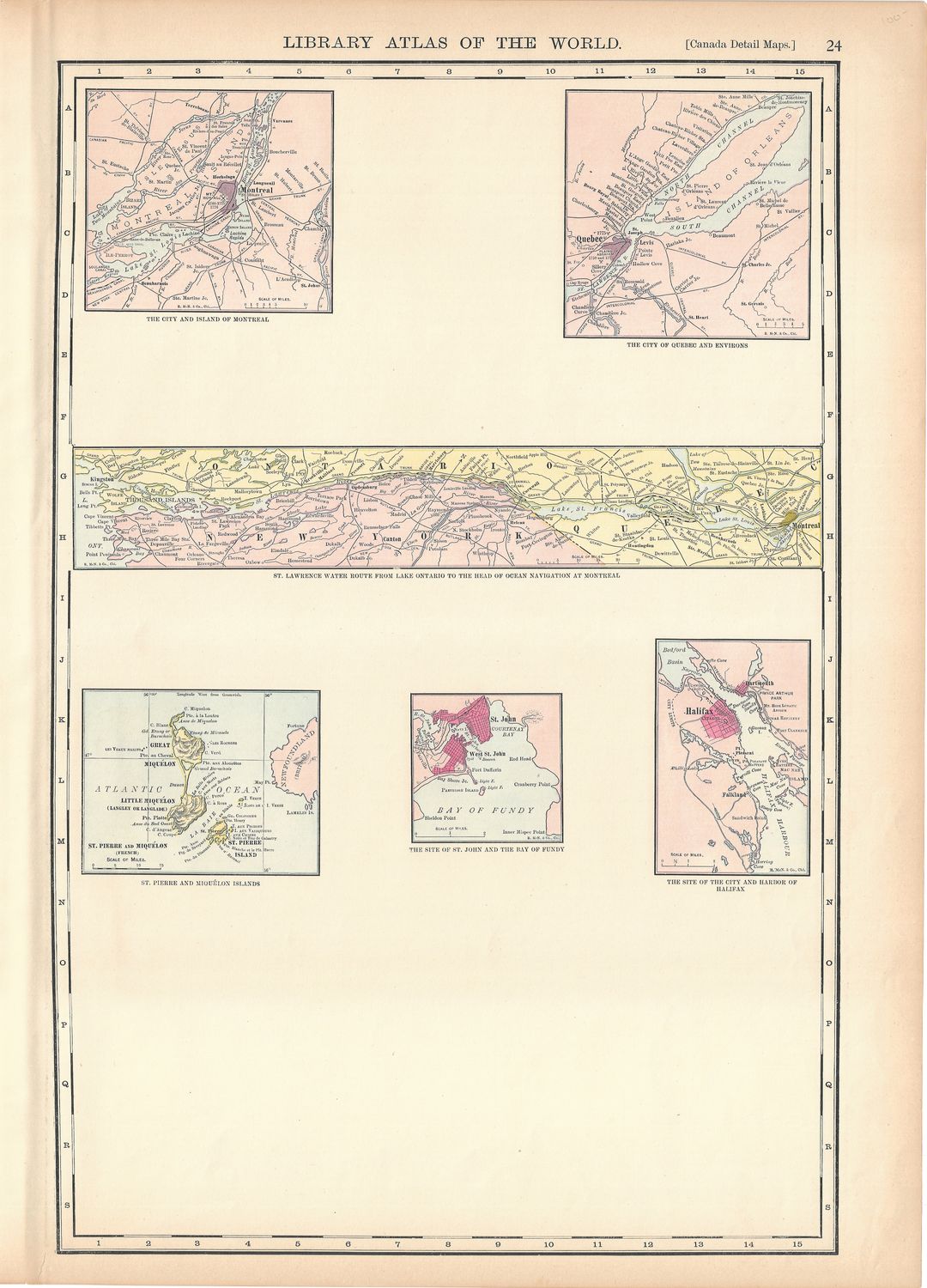 1924 Canada Detail Maps by Rand McNally