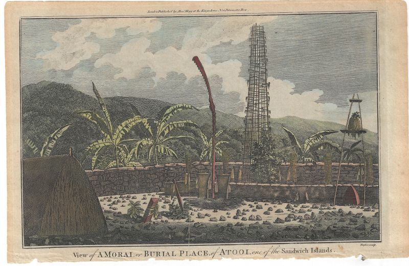 1784 View of Hawaii Burial Grounds by Alex Hogg