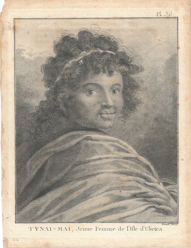 1785 Omai and Tiny Mai -Worlds Most Famous Tahitians 