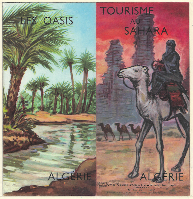 1940 Tourist Map of Algerie (French Algeria)