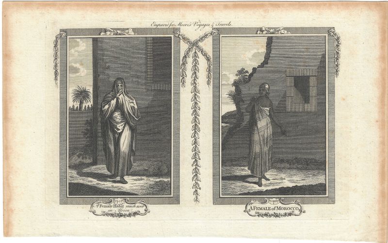 1785 View of the Habit of a Female of Morocco