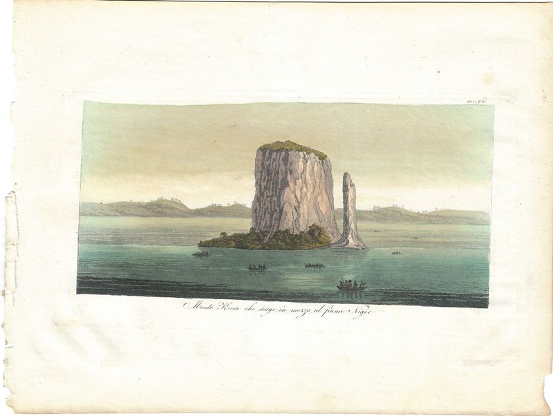 1830 View of Mount Kesa on the Niger River
