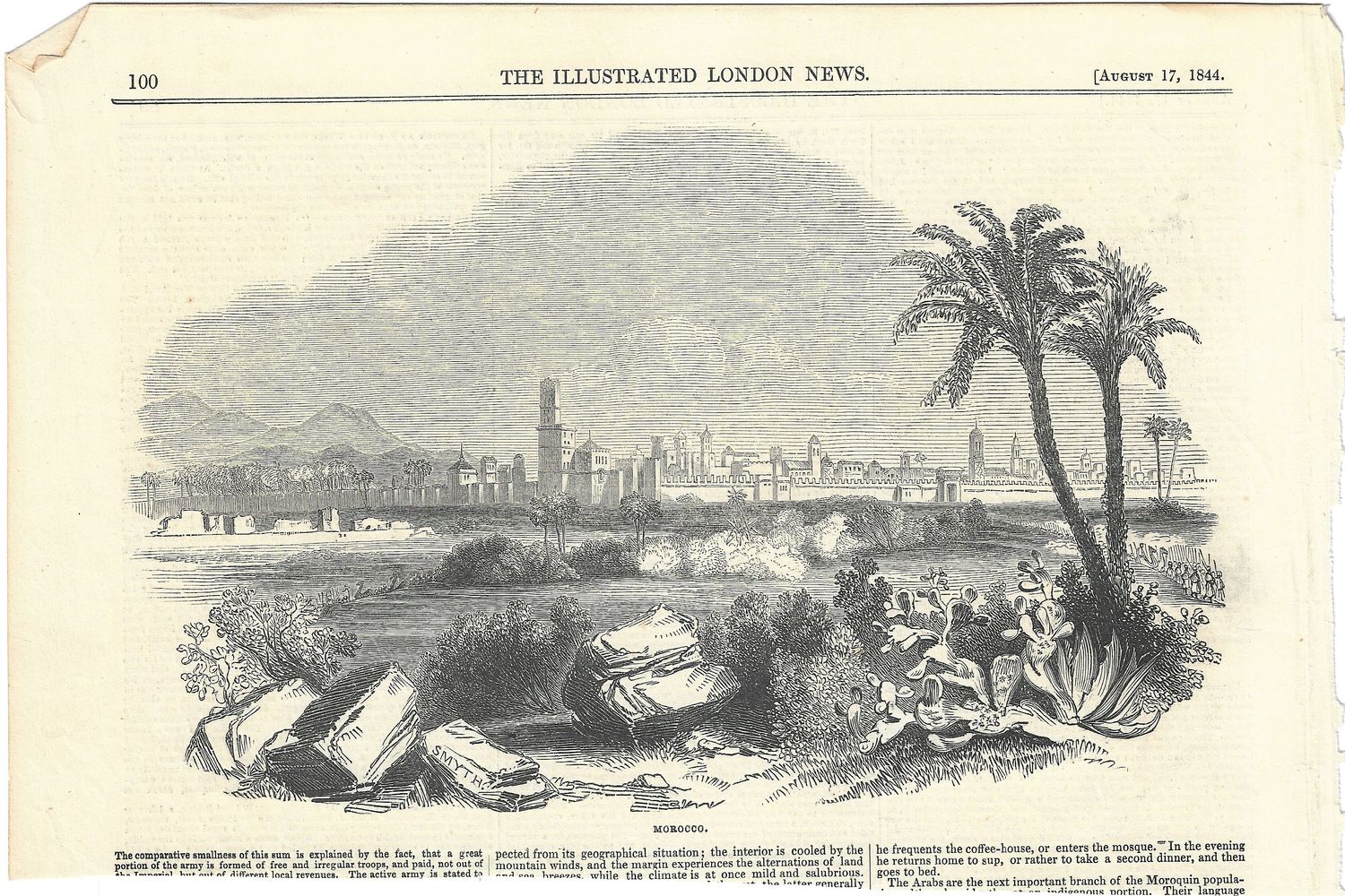 1844 Illustrated London News Views of Morocco