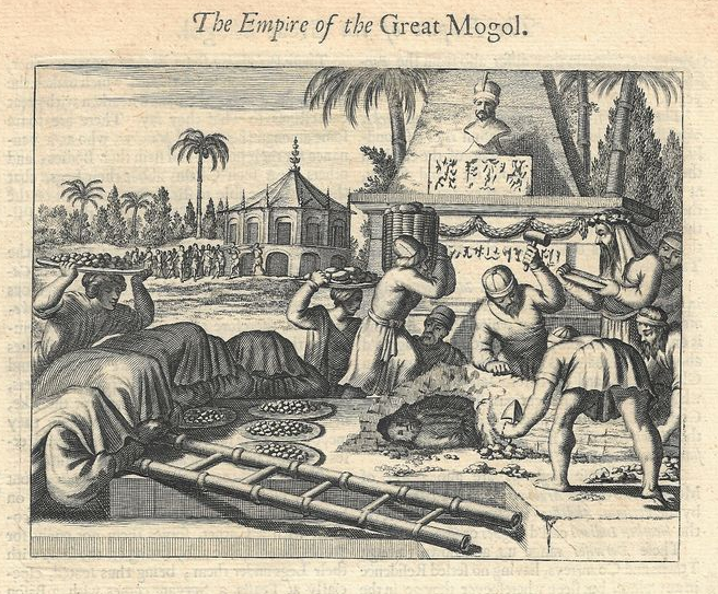 1673 Text &amp; Images of the Empire of the Great Mogol, India - Loose folios