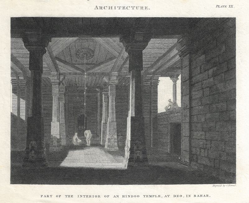 1798 Interior View of a Hindoo Temple, India