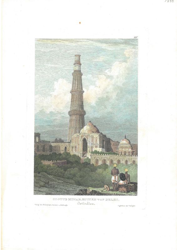1833 Views of India with Hand Color -group of 3