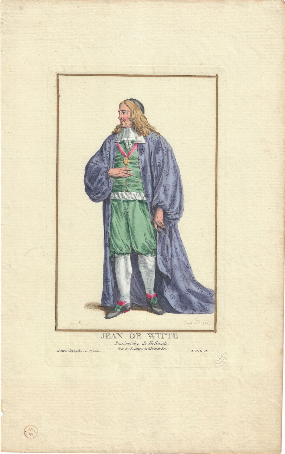 1784 Copper Engraving by Pierre Duflos w/ ohc  - Jean De Witte