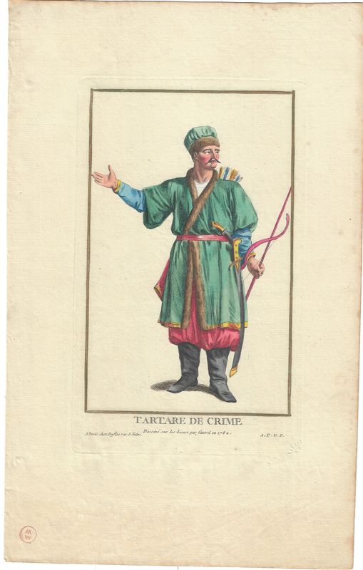 1784 Copper Engraving by Pierre Duflos w/ ohc  - Tartare de Crime