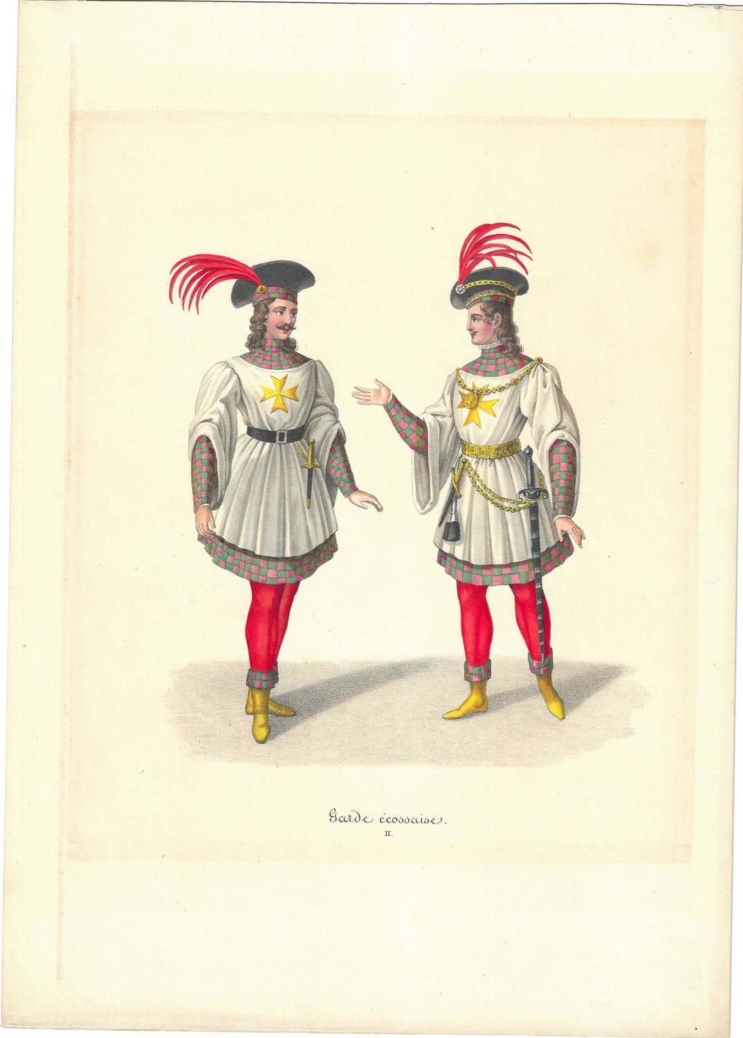 1880 Royal Figures of the World in Color Lithography - Group of 5