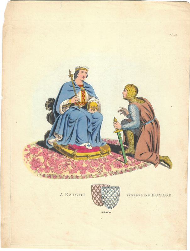 1895 A Knight Performing Homage