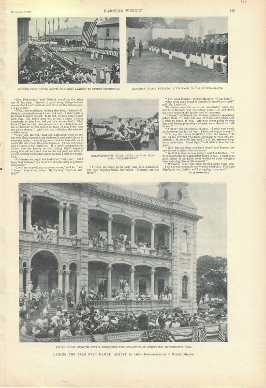 1898 Harper's Weekly - A New Regime in Hawaii