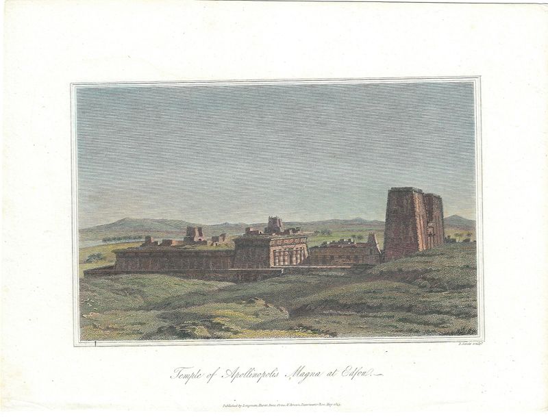 1813 View of the Temple of Apollinopolis Magna in Edfu